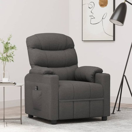 Sillón reclinable eléctrico de tela gris oscuro | Foro24.es | Tu tienda online para hogar, jardín y más Foro24.es