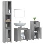 Set de muebles de baño 4 pzas madera contrachapada gris sonoma | Foro24.es | Tu tienda online para hogar, jardín y más Foro24.es