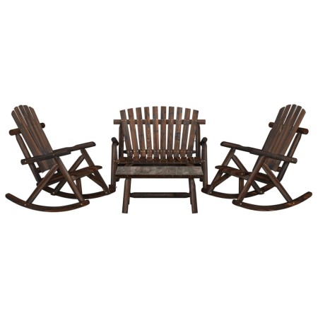 Juego de muebles de jardín 4 piezas madera maciza de abeto de , Conjuntos de jardín - Ref: Foro24-3185526, Precio: 499,94 €, ...