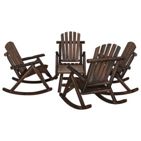 Juego de muebles de jardín 5 piezas madera maciza de abeto de , Conjuntos de jardín - Ref: Foro24-3185530, Precio: 658,05 €, ...