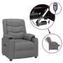 Sillón reclinable eléctrico de cuero sintético gris | Foro24.es | Tu tienda online para hogar, jardín y más Foro24.es