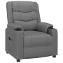 Sillón reclinable eléctrico de cuero sintético gris | Foro24.es | Tu tienda online para hogar, jardín y más Foro24.es
