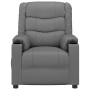 Sillón reclinable eléctrico de cuero sintético gris | Foro24.es | Tu tienda online para hogar, jardín y más Foro24.es