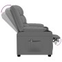 Sillón reclinable eléctrico de cuero sintético gris | Foro24.es | Tu tienda online para hogar, jardín y más Foro24.es