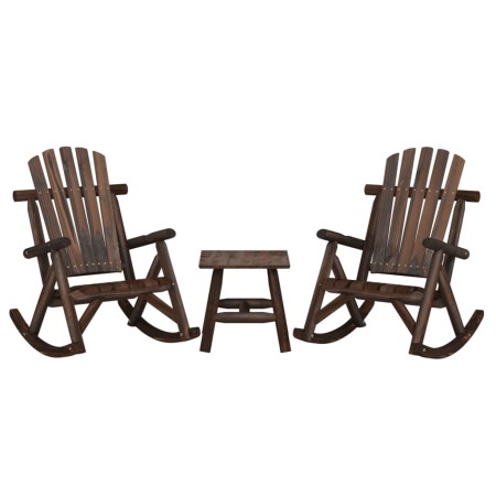 Juego de muebles de jardín 3 piezas madera maciza de abeto | Foro24.es | Tu tienda online para hogar, jardín y más Foro24.es