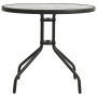 Mesa de jardín bistró de acero gris antracita Ø80x71 cm | Foro24.es | Tu tienda online para hogar, jardín y más Foro24.es