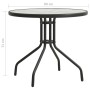 Mesa de jardín bistró de acero gris antracita Ø80x71 cm | Foro24.es | Tu tienda online para hogar, jardín y más Foro24.es