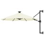 Sombrilla de jardín de pared con luces LED arena 300 cm von , Sonnenschirme - Ref: Foro24-312522, Preis: 119,05 €, Rabatt: %