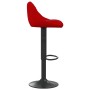 Taburete de cocina de terciopelo color vino tinto by , Kitchen stools - Ref: Foro24-335344, Price: 75,95 €, Discount: %