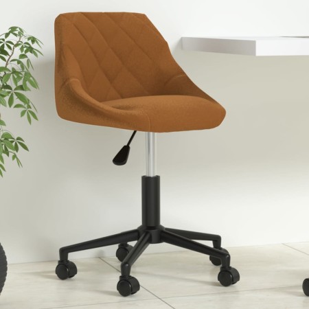 Silla de oficina giratoria de terciopelo marrón | Foro24.es | Tu tienda online para hogar, jardín y más Foro24.es