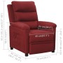 Sillón reclinable de tela rojo tinto | Foro24.es | Tu tienda online para hogar, jardín y más Foro24.es
