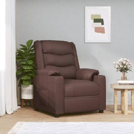 Sillón reclinable de cuero sintético marrón | Foro24.es | Tu tienda online para hogar, jardín y más Foro24.es
