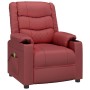 Sillón reclinable de cuero sintético rojo tinto | Foro24.es | Tu tienda online para hogar, jardín y más Foro24.es