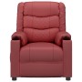 Sillón reclinable de cuero sintético rojo tinto | Foro24.es | Tu tienda online para hogar, jardín y más Foro24.es
