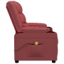 Sillón reclinable de cuero sintético rojo tinto | Foro24.es | Tu tienda online para hogar, jardín y más Foro24.es