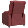 Sillón reclinable de cuero sintético rojo tinto | Foro24.es | Tu tienda online para hogar, jardín y más Foro24.es