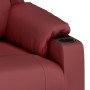 Sillón reclinable de cuero sintético rojo tinto | Foro24.es | Tu tienda online para hogar, jardín y más Foro24.es