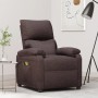 Sillón de masaje eléctrico tela marrón oscuro de , Sillones de masaje eléctricos - Ref: Foro24-3098435, Precio: 244,15 €