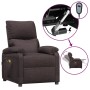 Sillón de masaje eléctrico tela marrón oscuro de , Sillones de masaje eléctricos - Ref: Foro24-3098435, Precio: 244,15 €