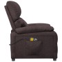 Sillón de masaje eléctrico tela marrón oscuro de , Sillones de masaje eléctricos - Ref: Foro24-3098435, Precio: 244,15 €