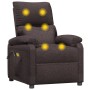 Sillón de masaje eléctrico tela marrón oscuro de , Sillones de masaje eléctricos - Ref: Foro24-3098435, Precio: 244,15 €