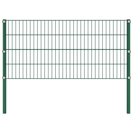 Panel de valla con postes hierro verde 1,7x0,8 m | Foro24.es | Tu tienda online para hogar, jardín y más Foro24.es
