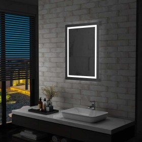 Espejo de baño con LED y sensor táctil 60x80 cm