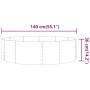 Jardinera arriate acero recubierto polvo antracita 140x140x36cm by , Pots and planters - Ref: Foro24-319021, Price: 42,69 €, ...