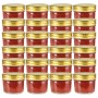 Tarros de mermelada de vidrio tapa dorada 24 uds 110 ml | Foro24.es | Tu tienda online para hogar, jardín y más Foro24.es