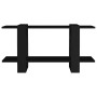 Estantería madera contrachapada negro 100x30x51 cm