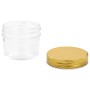 Tarros de mermelada de vidrio tapa dorada 24 uds 110 ml | Foro24.es | Tu tienda online para hogar, jardín y más Foro24.es