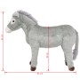 Burro de peluche de pie gris XXL de , Animales de peluche - Ref: Foro24-91343, Precio: 118,36 €, Descuento: %