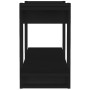 Estantería madera contrachapada negro 100x30x51 cm