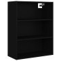 Black wall hanging cabinet 69.5x32.5x90 cm by vidaXL, Sideboards - Ref: Foro24-812313, Price: 80,60 €, Discount: %