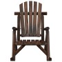 Silla mecedora de jardín madera maciza abeto 69x96x101 cm