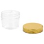 Tarros de mermelada de vidrio tapa dorada 96 uds 110 ml von , Honiggläser - Ref: Foro24-50797, Preis: 112,30 €, Rabatt: %