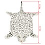 Alfombra afelpada de leopardo 139 cm blanco by , Rugs - Ref: Foro24-80171, Price: 30,64 €, Discount: %