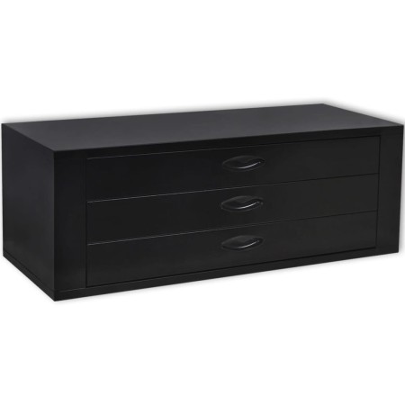 Cajón de herramientas de metal con 3 cajones negro | Foro24.es | Tu tienda online para hogar, jardín y más Foro24.es