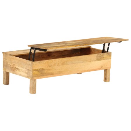 Mesa de centro de madera maciza de mango 110x55x35 cm | Foro24.es | Tu tienda online para hogar, jardín y más Foro24.es