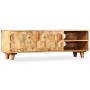 Mueble para TV de madera maciza de mango 118x35x40 cm de , Muebles TV - Ref: Foro24-245136, Precio: 275,13 €, Descuento: %