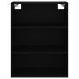 Black wall hanging cabinet 69.5x32.5x90 cm by vidaXL, Sideboards - Ref: Foro24-812313, Price: 80,60 €, Discount: %