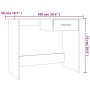 Escritorio de madera contrachapada gris Sonoma 100x50x76 cm | Foro24.es | Tu tienda online para hogar, jardín y más Foro24.es