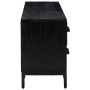 Armario de almacenaje madera maciza de pino negro 110x30x45 cm | Foro24.es | Tu tienda online para hogar, jardín y más Foro24.es