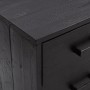 Armario de almacenaje madera maciza de pino negro 110x30x45 cm | Foro24.es | Tu tienda online para hogar, jardín y más Foro24.es