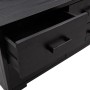 Armario de almacenaje madera maciza de pino negro 110x30x45 cm | Foro24.es | Tu tienda online para hogar, jardín y más Foro24.es