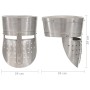Réplica de casco de caballero medieval antiguo LARP acero plata de , Armas coleccionables - Ref: Foro24-286221, Precio: 62,27...