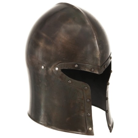 Réplica de casco de caballero medieval antiguo LARP acero plata de , Armas coleccionables - Ref: Foro24-286237, Precio: 62,90...