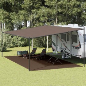 Alfombra para tienda de campaña HDPE marrón 400x800 cm by , Tent Accessories - Ref: Foro24-310815, Price: 67,18 €, Discount: %