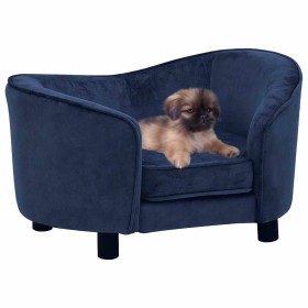Sofá para perros felpa azul 69x49x40 cm de , Camas para perros - Ref: Foro24-171023, Precio: 119,10 €, Descuento: %
