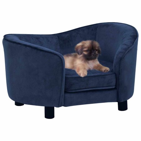 Sofá para perros felpa azul 69x49x40 cm de , Camas para perros - Ref: Foro24-171023, Precio: 119,10 €, Descuento: %